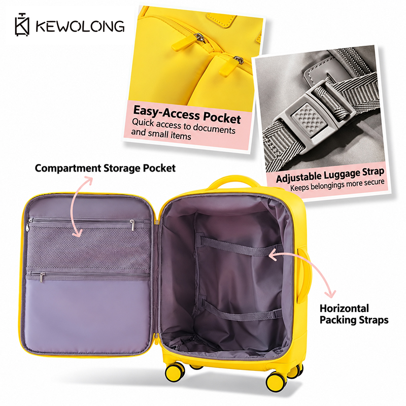 New Ultra Light Oxford Cloth C - Spinner Wheel Rolling Suitcase 20 Inch 评论和价格