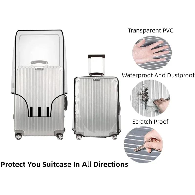 New 20-30inch Luggage Cover Tr - Luggage Protective Cover Transparent 评论和价格