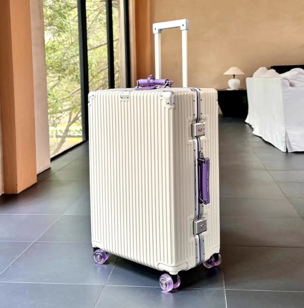 Aluminum Frame with Colorful S - Aluminum Frame Carry On Luggage 评论和价格