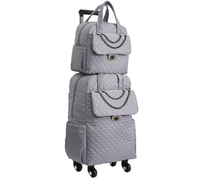 Women Carry on hand Luggage Ro - Foldable Rolling Luggage Bag 评论和价格