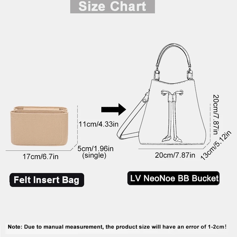 For LV Neonoe BB Bucket Felt I - Handbags 评论和价格