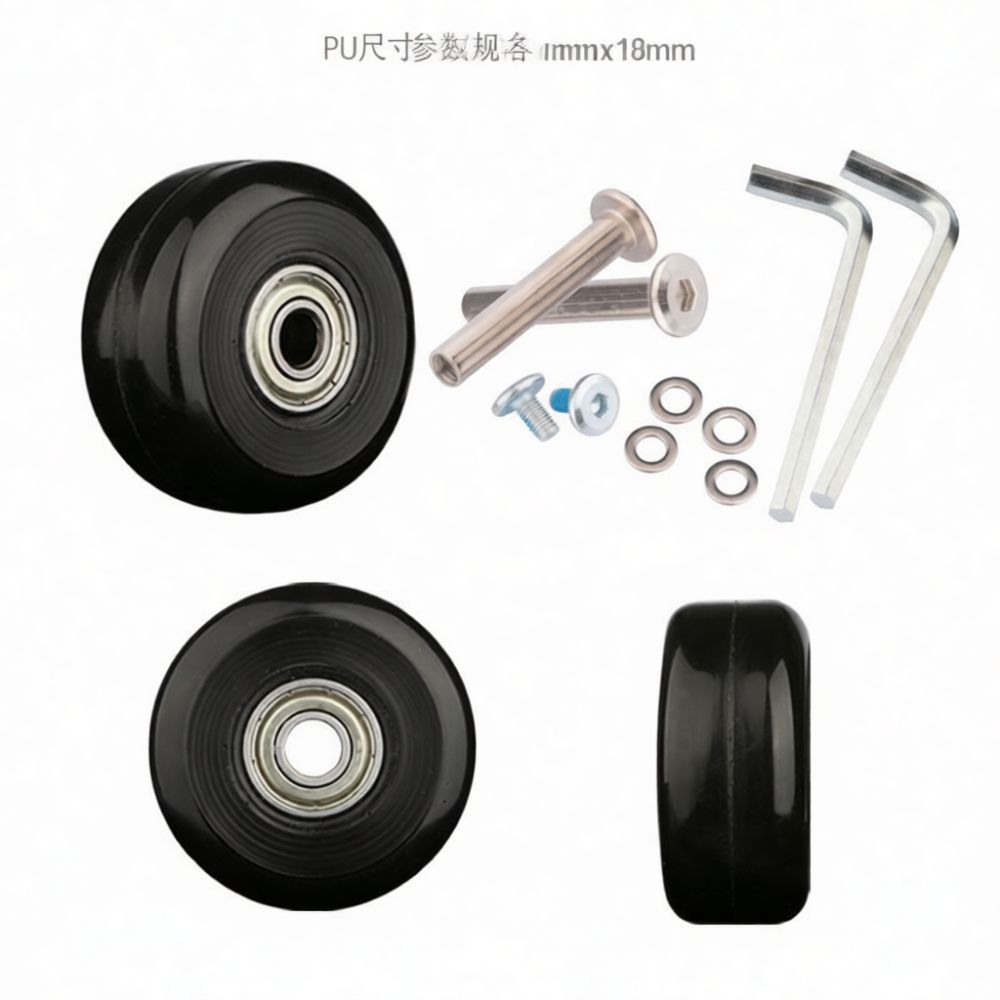 Luggage Casters Rubber Wheels  - Silent Replacement Luggage Wheels 评论和价格