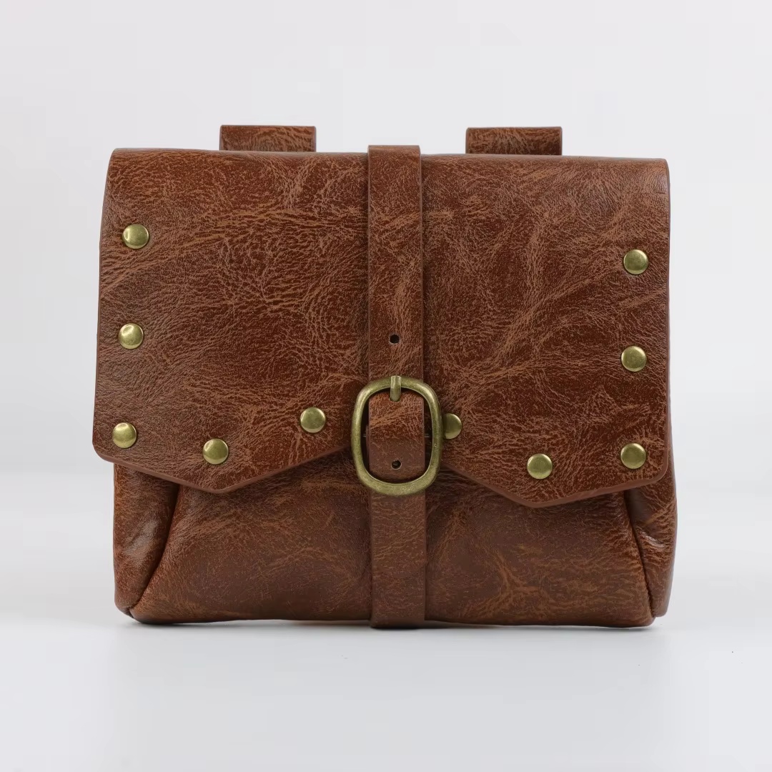 Viking Retro Pu Leather Waist  - Wallets 评论和价格