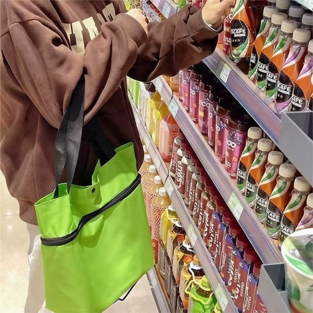 Portable Foldable Shopping Bag - Foldable Rolling Luggage Bag 评论和价格