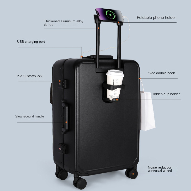 Business Luggage Computer Bag  - Aluminum Frame Carry On Luggage 评论和价格