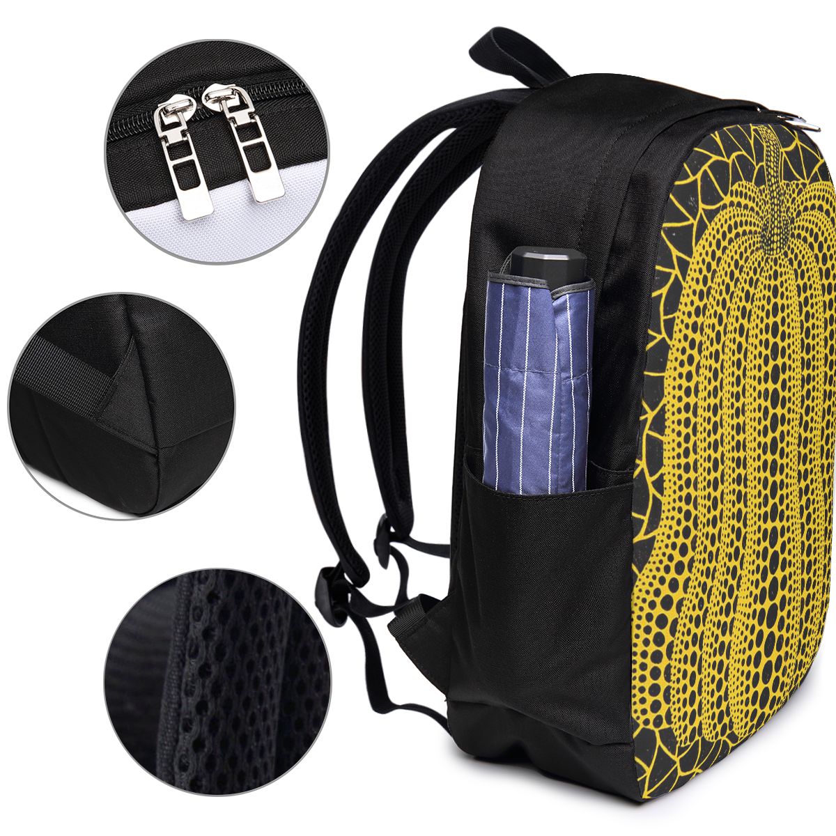 Yayoi Kusama Pumpkin Abstract  - Backpacks 评论和价格