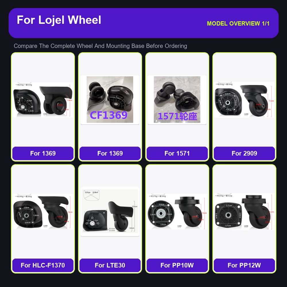Heavy Duty Luggage Replacement - Silent Replacement Luggage Wheels 评论和价格