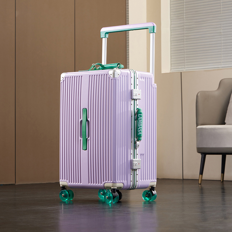 Wide Handle Rolling Suitcase A - Aluminum Frame Carry On Luggage 评论和价格