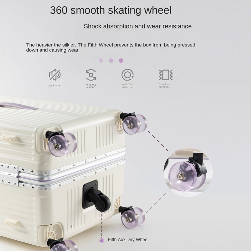 Wide Handle Rolling Suitcase A - Aluminum Frame Carry On Luggage 评论和价格